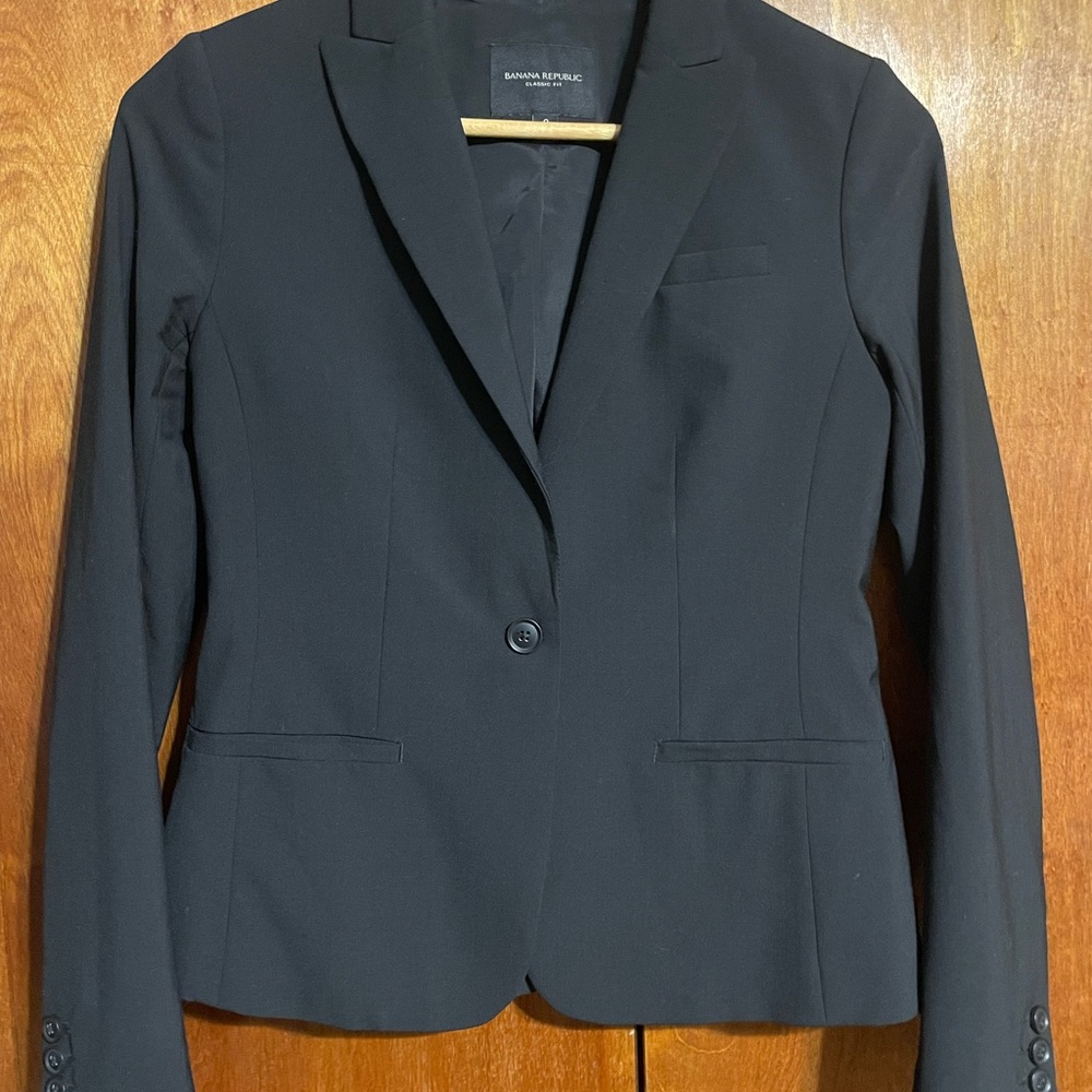 Banana Republic Black Tailored Blazer